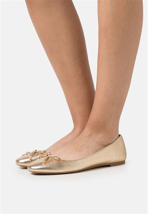 gouden ballerina michael kors|Michael Kors snakeskin flats.